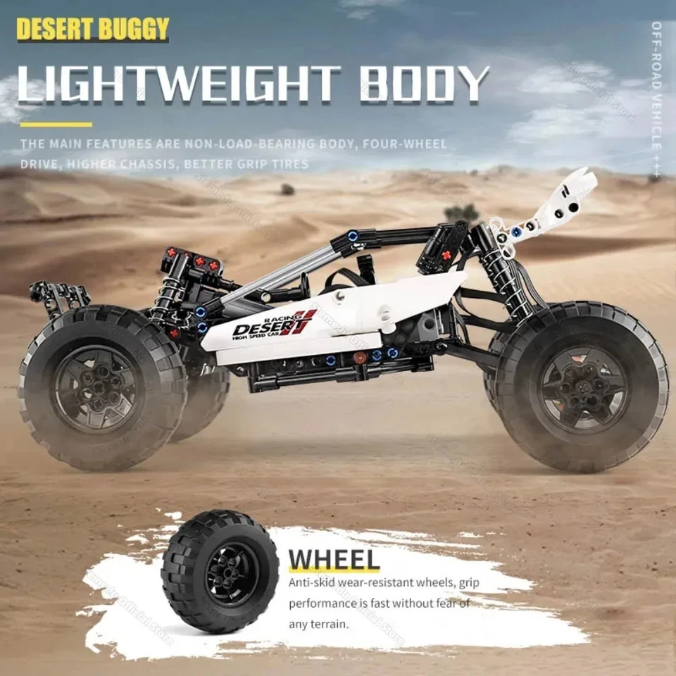 MOULD KING 18001 Motorized Buggy Truck Building Technical Car Model with Motor - Image 4 of 4