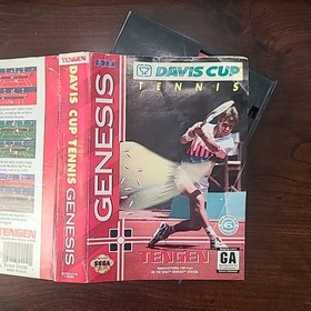 Davis Cup World Tour Tennis Sega Genesis 1993 Complete In Box CIB Tested Working