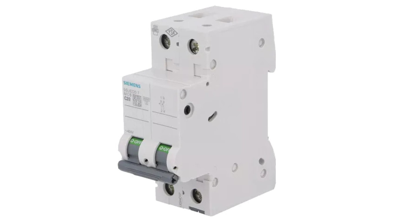 400VAC overcurrent switch Iznam: 20A for DIN 5SL6220-7 rail