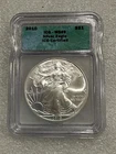 2010 Silver Eagle ICGS MS69 Green Label ~ NO SPOTS ~ PRISTINE   (243)