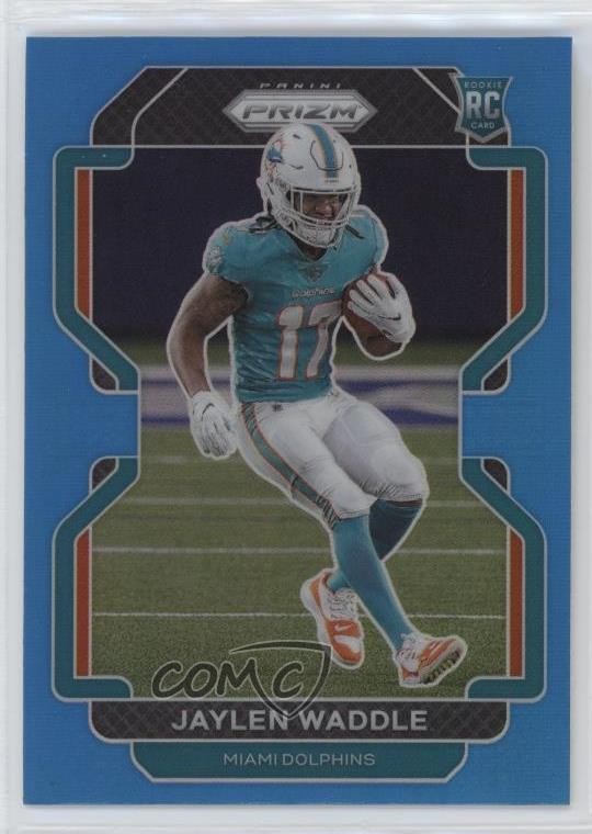 2021 Panini Prizm Rookie Light Blue Prizm Jaylen Waddle #338 Rookie RC