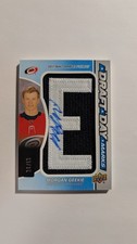 2021 SP Game Used 2020-21 Update Draft Day Marks Rookies /35 Morgan Geekie Auto