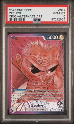 Zephyr (Alternate Art) graded PSA 10 for sale on eBay