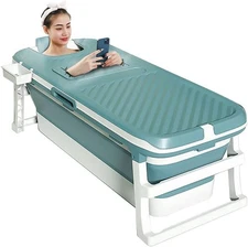 Foldable Bathtub Portable Soaking Bath Tub for adult,Ideal for Hot Bath Ice Bath