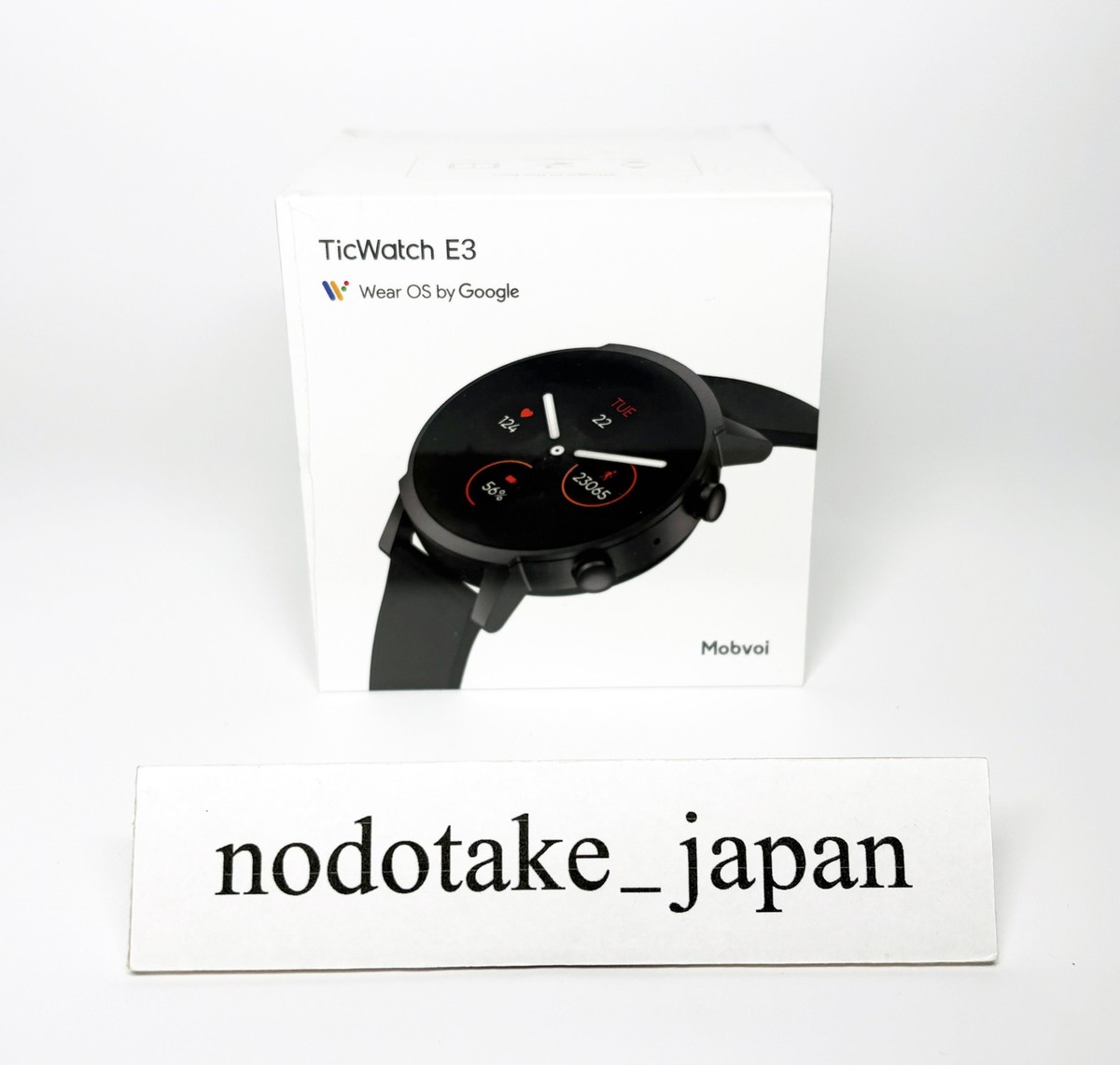 TicWatch E3 Wear OS by Google Smartwatch Black P1034000400A Mobvoi 