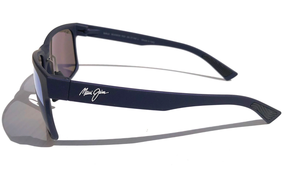 Maui Jim HOOPILI Metallic Matte Navy POLARIZED Blue GLASS  display picture 3