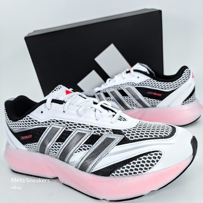 Adidas US 11.5 Men's White Black Red Retro Lifestyle Lightblaze Glow JS2061  NIB