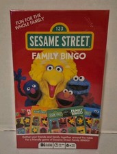 New Sesame Street Family Bingo - Aquarius Distressed Packaging 