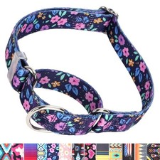 Martingale Dog Collars for Medium Dogs, No-Slip Escape Proof Choke No Pull Ci...