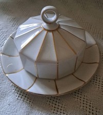 Antike Porzelan Butterdose Krautheim