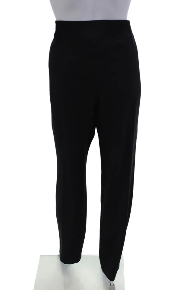 Calça Feminina Armani Collezioni com Zíper Preta Tamanho 12 - Imagem 3 de 4