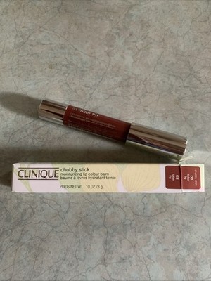 NIB CLINIQUE Chubby Stick Moisturizing Lip Colour Balm - .1 Oz/3g- Fuller Fig
