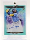 JUNIOR CAMINERO 2024 TOPPS INCEPTION ROOKIE EMERGING AQUA RC AUTO /75 Q0004