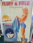 LAUNDRY Drop Your Pants retro Wall Art Garage Tin Signs 8x12" Vintage look
