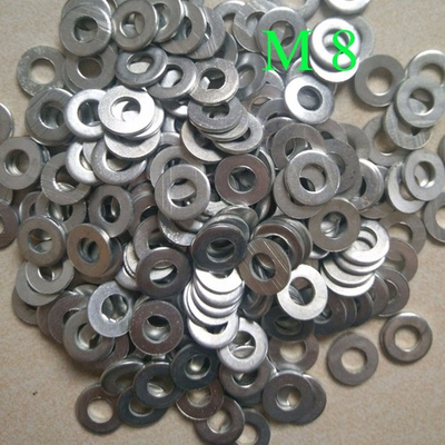 #ad 100Pcs Silver Stainless Steel Metric Flat Washers Durable Screw Repair Kit $17.99