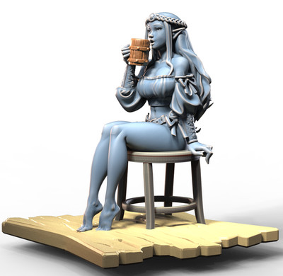 Elara by Alternative | D&D | DnD | Fantasy | Exotic | Pinup | Print on Demand