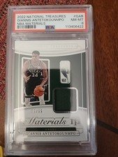 2022 National Treasures Giannis Antekokounmpo NBA Materials
