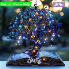 Tree of Life Suncatcher Acrylic Faux Stained Glass Look