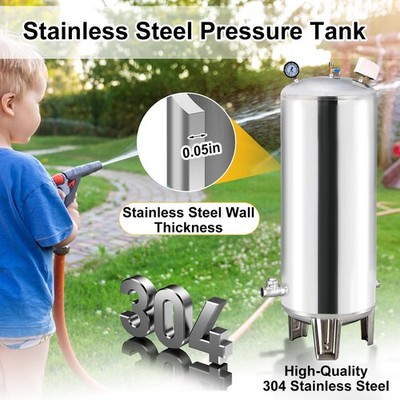 52.8 Gal. Stainless Steel Water Pressure Tank