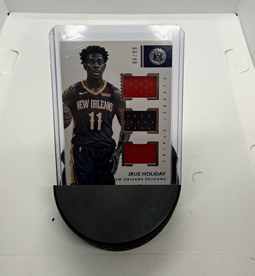 Panini 2017-18 Encased Triple Jerseys Jrue Holiday TJ-JH /99 Pelicans MEM