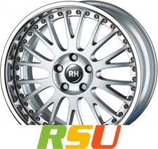 RH Alurad RAN Crossline silber mit Edelstahlhorn 11x19" ET61 LK5 112 ML 158 A...