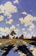 Water on a Field 30x44 Hand Numbered Edition Maxfield Parrish Art Deco Print