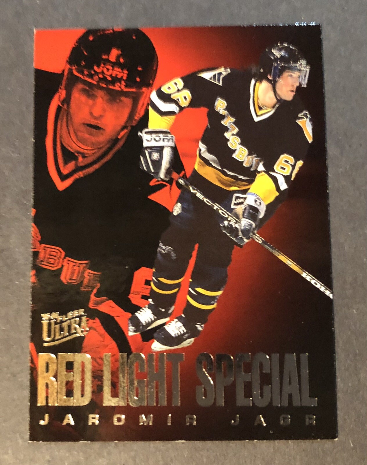 1995-96 Fleer Ultra Red Light Specials Jaromir Jagr #4 - Pittsburgh Penguins