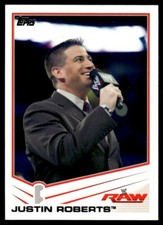 2013 Topps WWE Justin Roberts #20