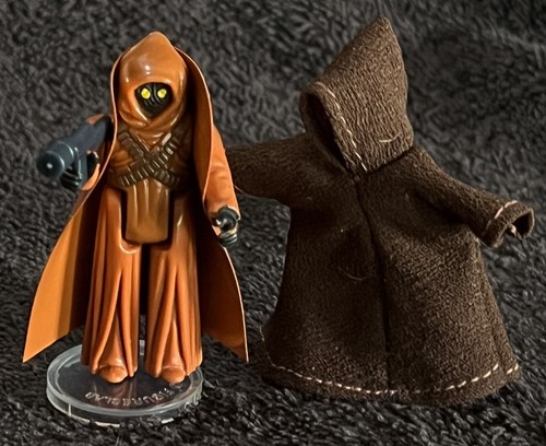 1977 JAWA • VINYL CAPE & CLOTH CAPE • HONG KONG COO • VINTAGE KENNER STAR WARS