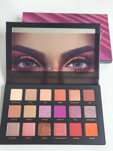 Huda Beauty Original, Wüstendämmerung Lidschattenpalette, brandneu mit Box UVP £56 - Bild 3 von 5