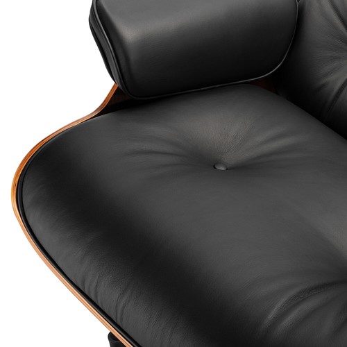Pro Tall Eames Lounge Chair And Ottoman Set Genuine Leather Swivel Armchair UK - Picture 14 of 21