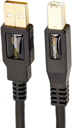 Amazon Basics USB 2.0 Printer Cable - A-Male to B-Male Cord - 6 Feet 1.8 Meters - Picture 2 of 5