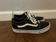 Vans Old Skool Black/White Classics Shoes Sneakers Skateboarding - Youth 4
