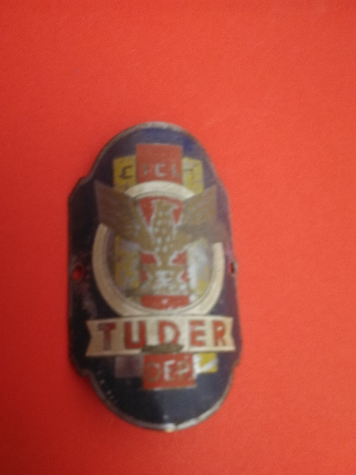 Fregio Stemma Bicicletta TUDER Badge Logo