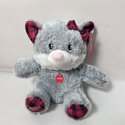 Petsmart Dog Toy Lucky The Cat Kitty Plush Gray Squeaks 2023 Cuddle Play Chew