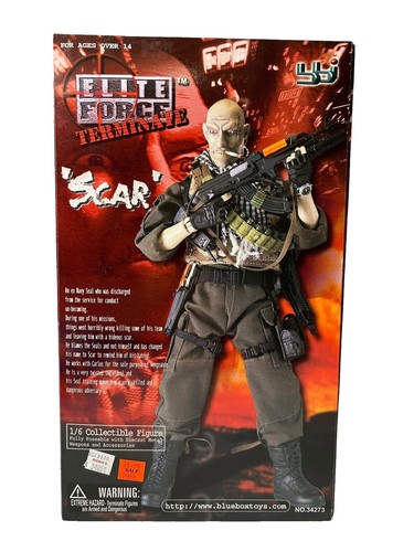 Elite Force Scar Terminate Military action figure Toy Box NIB 12