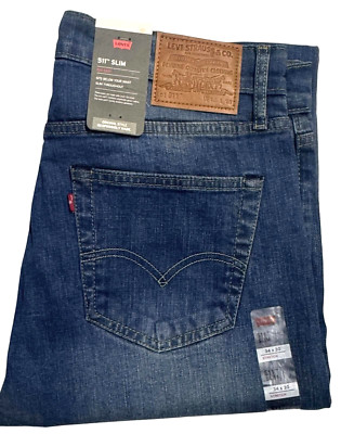 Levis 511 Slim Fit Comfort Stretch Herren Denim Jeans Zip Fly Neu