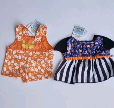 Build A Bear Kuromi & Zuckermais Cinnamoroll Hello Kitty Halloween Outfits Brandneu mit Etikett 