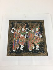 Bild Bali Baumwolle Handarbeit Indonesien Figur Batik Malerei