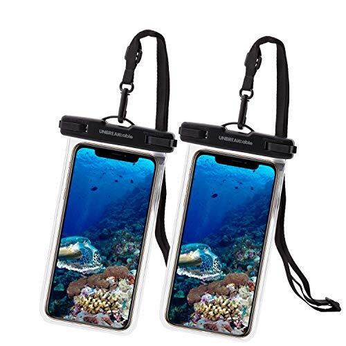 UNBREAKcable Custodia Impermeabile Smartphone IPX8 [2 Pezzi], Cover (d3g)