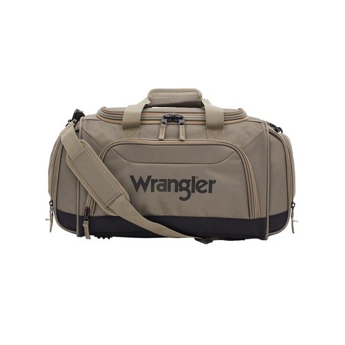 20 Inch Polyester Duffel Bag Sport Travel Gym Compact W/ Shoulder Strap Brown US - Picture 6 of 6