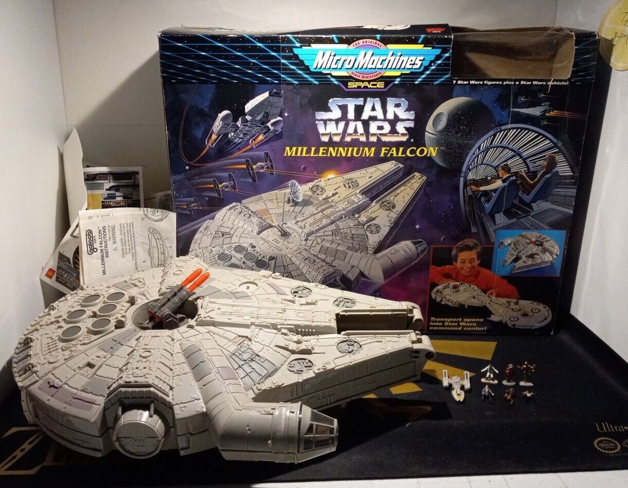 1995 Micro Machines Star Wars Millennium Falcon Playset - Near Complete in Box