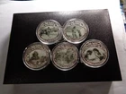 SET OF 5 WOODSTOCK ROCK FESTIVAL 1969-2019 50TH ANNIVERSARY NICKEL COPPER COINS
