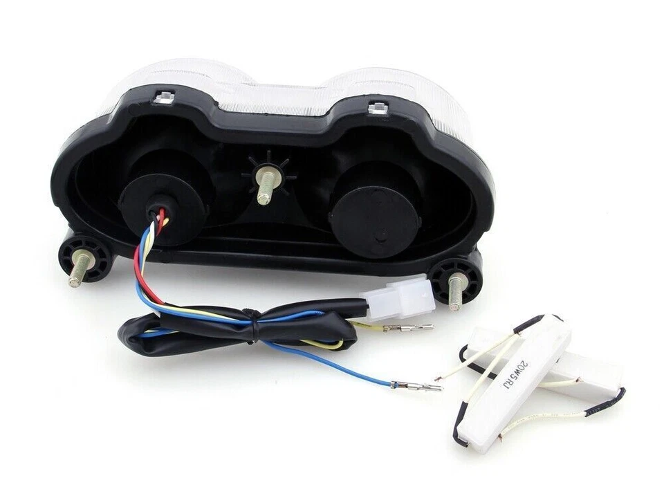 Señales de giro de luz trasera LED para Kawasaki ZR7S ZX6R ZX9R ZX900 ZZR600 transparentes Foto 2 de 3