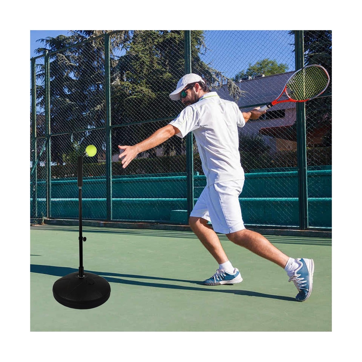 ASENVER Tennis Trainer Rebound Practice Tool Equipment for
