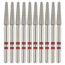 Diamond Bur Zirconia Cutting Friction Grip Round End Taper Fine Grit Z856/018F