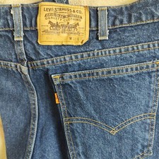 Vintage Levis 509 Jeans Mens 40x32 Blue 80s Orange Tab