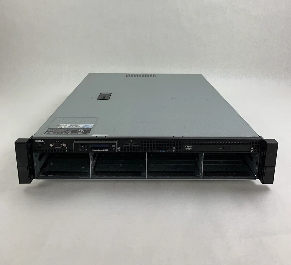 Dell PowerEdge R515 Server 1x AMD Opteron 4122 2.2 GHz 16 GB RAM No HDD No OS - Image 2 of 4