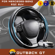 Segmented Steering Wheel Cover for Mercedes-Benz EQC SUV 2019 - Cur Carbon Fiber