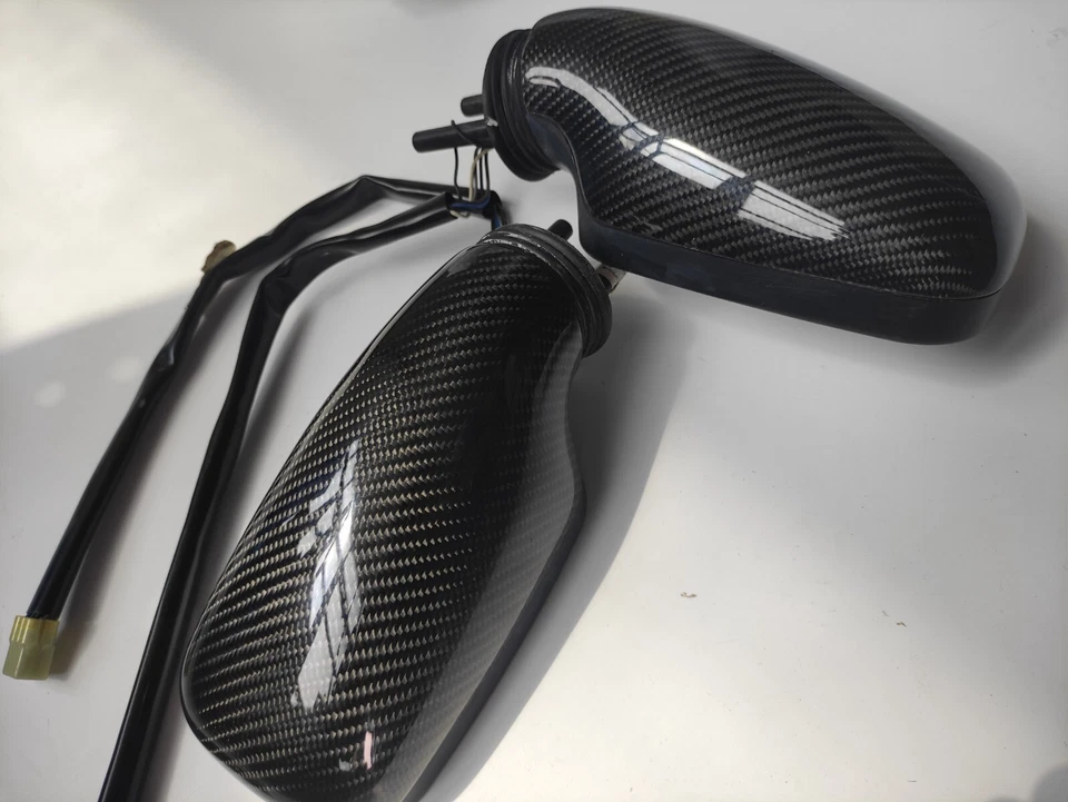 Espejos retrovisores de repuesto de fibra de carbono para Lotus Exige Elise Europa/Tesla Roadster Foto 4 de 4